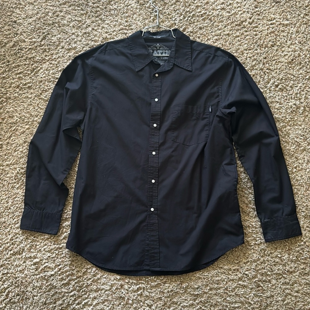 Matix Rick McCrank Signature Black Button Up Mens Size XL